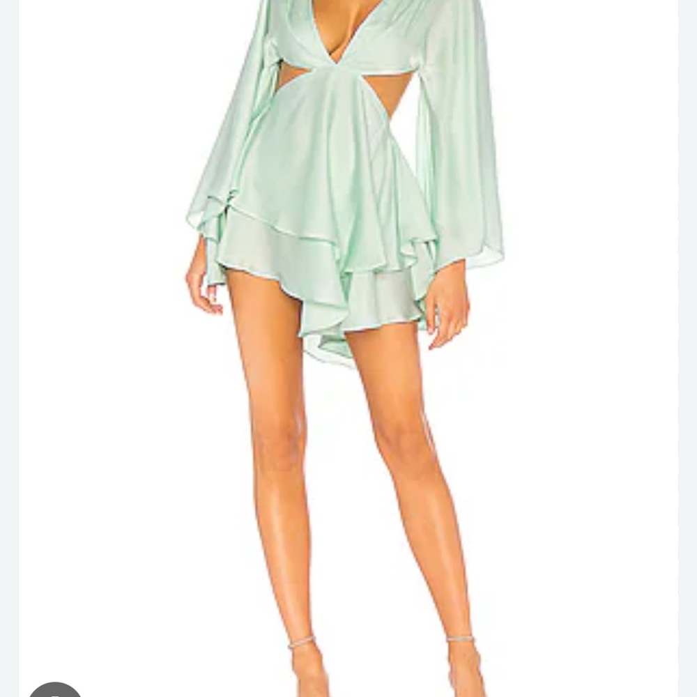 Michael Costello Mint Green Mini Dress
